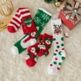 thumbnail image 5 of Utoimkio Christmas Fuzzy Slipper Socks for Women Holiday Xmas Non-slip Home Sleeping Socks Women Cozy Warm Winter Athletic Socks Christmas Gifts, 5 of 5