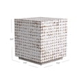 thumbnail image 6 of "East at Main Rosalind Beachy Mosaic Coconut Shell Cube End Table, 17""W x 17""D x 18.9""H", 6 of 8