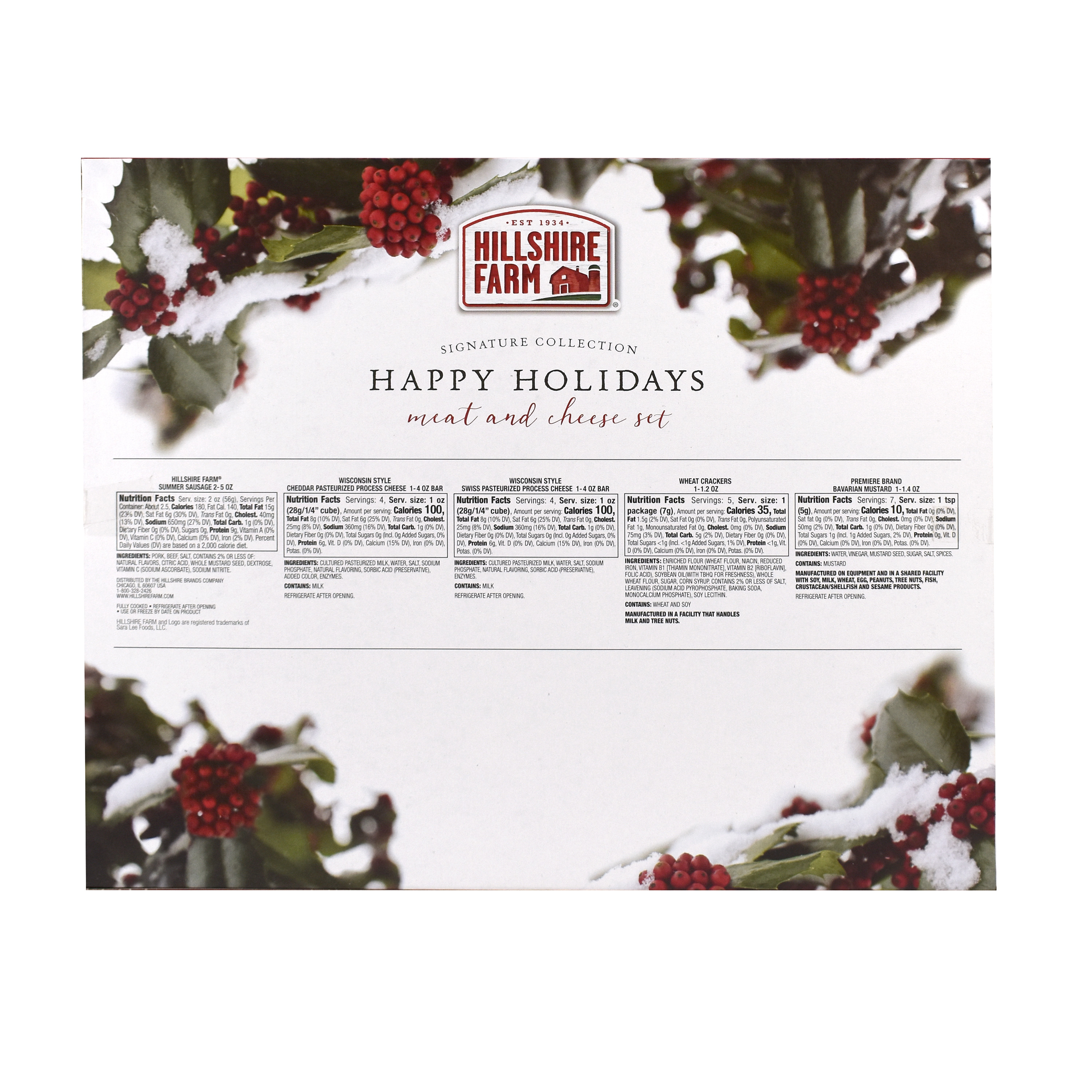 Hillshire Farm Meat and Cheese Holiday Gift Box, Assorted Meat & Cheese, 20.6oz - image 2 of 5