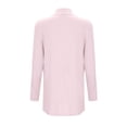 thumbnail image 5 of Povozer Women's Open Front Casual Long Sleeve Knit Classic Sweaters Cardigan with Pockets(Pink,XXL), 5 of 6