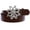 Brown, variant on 1 1/2" Women's Snap On Rhinestone Floral Fashion Belt Multi-Color Options