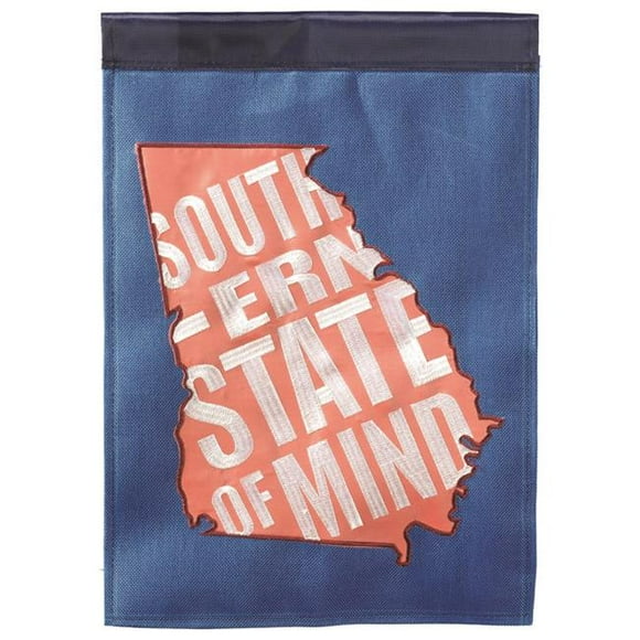 Magnolia Gardens M011552 13 x 18 in. Georgia Southern State Applique Printed Garden Flag