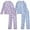 Purple/Blue Unicorn, variant on Sweet & Sassy Girls' Flannel Fleece Pajamas - 4 Piece Long Sleeve Button Down Shirt and Pants Sleepwear Pants Set (7-16)
