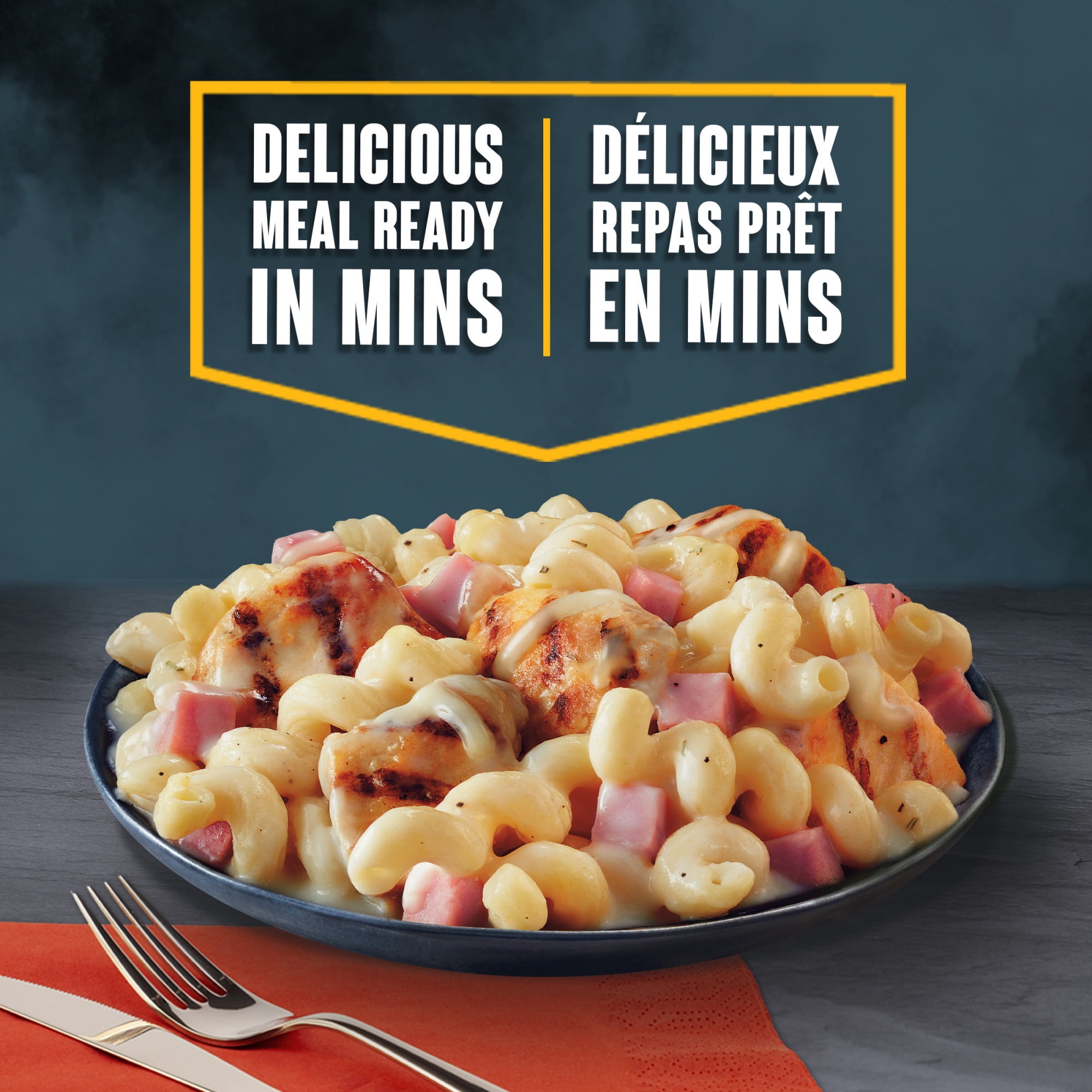 Macaroni Et Fromage Avec Poulet Et Jambon Cuit Au Four 320g