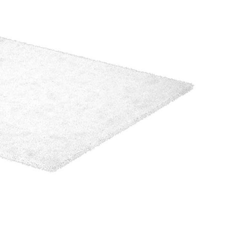 

3/8 Thickness 72 x 24 White Smooth Wool Fiber Felt F10 Sheet with Plain Backing