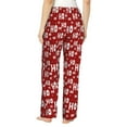 thumbnail image 3 of Goofa Ho-Ho-Ho Printed Soft Pajama Pants for Women, Wide Leg Comfy Casual Lounge Yoga Pants-Large, 3 of 9