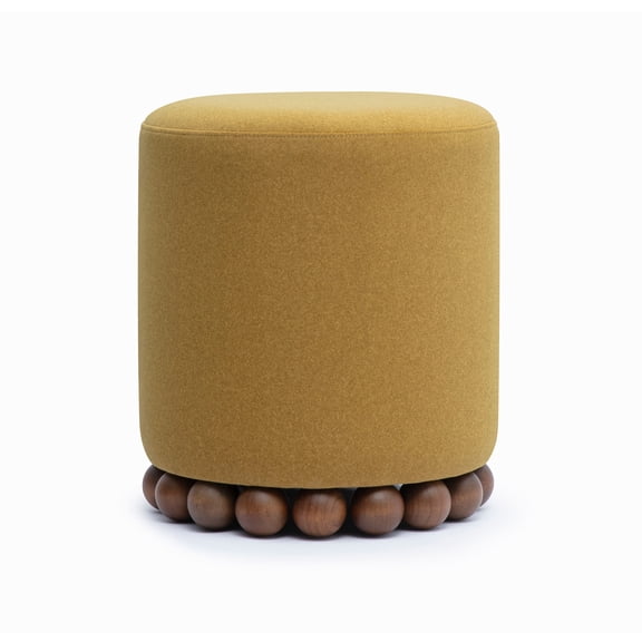 Dex Amber Performance Vegan Mohair Ottoman