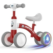 JoyStone Baby Balance Bike, No Pedal 4 Silence Wheels & Soft Seat, Adjustable Handlebar Seat, Toys for 1 Year Old Boy Girls Gifts, Red