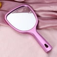 thumbnail image 3 of EeaseCA 1pc Double Side Handheld Mirror Cosmetic Mirror Back 2X and 3X Magnification Round Mirror (Rosy), 3 of 7