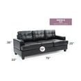 thumbnail image 2 of Glory Furniture Sandridge Faux Leather Sofa in Black, 2 of 6