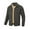 Gray, variant on Men's Utility Jacket with Button Closure and Lapel Collar, Practical Design, Solid Color Corduroy Fabric, Multiple Pockets for Workwear and Daily Outings