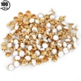 thumbnail image 1 of Clothes Rivet 100 Sets 7.5mm Semi Circular Decorative Rivets DIY Clothes Bags Decoration Accessories, 1 of 8