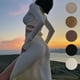 thumbnail image 2 of Suéter con abertura y falda plisada para mujer, traje de lana con tirantes, otoño e invierno, 2 of 6