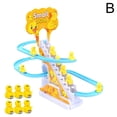 thumbnail image 1 of Duck Penguin Climbing Stairs Toy Track Car Boy Girl Electric Train Roller Coaster Set Spot Red Little Yellow Duck Climbing Stairs Toy Children'S Duck Slide Electric Puzzle Interactive Music Track, 1 of 1