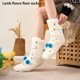 thumbnail image 5 of Guardurnaity Calcetines de cachemira, tejido suave y acogedor, súper elásticos, cómodos para regalar en Navidad, día de San Valentín y Medias Tiro alto blanco, 5 of 6