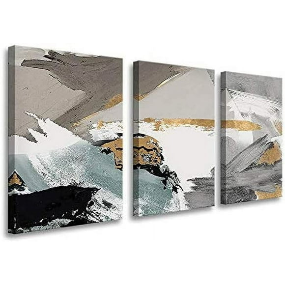 Abstract Wall Art Canvas Wall Art Modern Wall Decor Mural Abstract Bathroom Wall Art Wall Art Living Room Modern Wall Art Wall Art Bedroom Picture Wall Canvas Print 12" x 16" x 3 Panels