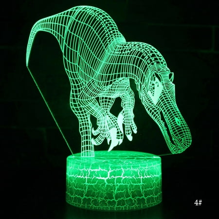 

Hododo 3D Dinosaur illusions Night Light Remote & Touch 7 / 16 Color Change LED Table Desk Lamp Kids Xmas Gift Home Decoration