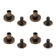 thumbnail image 3 of Juego de 120 tornillos Chicago de 9,5 x 8 mm, de latón sin rebabas, de aspecto curvo, de cabeza plana, para galvanoplastia y remaches de cuero., 3 of 14