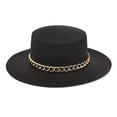thumbnail image 1 of PMVFHDE Unisex Cowboy Hat Western Riding Chain Wide Brim Straw Summer Adult Sun Hat, 1 of 2