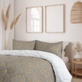 thumbnail image 2 of Ambesonne Abstract Down Alternative Quilt Comforter, Tangle Vintage Monochrome, Full, Dark Grey Earth Yellow, 2 of 5