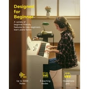 Donner New Upgraded Digital Piano 88 Key Fully Weighted Keyboard with 16 Level Touch Sensitive for Beginner, with 600 Rhythms, 110 Demos, 3 Pedals, White, DDP-95
