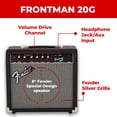 thumbnail image 3 of Amplificador combinado de guitarra Fender Frontman 20G negro 20W, 3 of 9