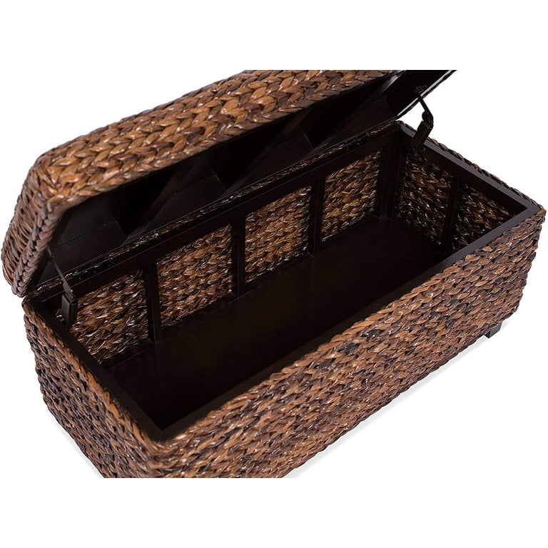 Birdrock home abaca storage ottoman bench deals