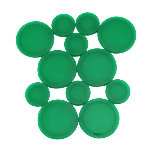 Cubierta de grasa para rodamientos de Tractor, tapas de grasa para Tractor de 1,65 pulgadas para 1025R 1026R 12 piezas verde Zulema Tapas de grasa para tractores