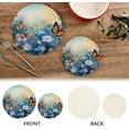 thumbnail image 4 of FREEAMG Butterflies and Flowers Trivets Pot Holders Set of 2 Decoration Potholders for Kitchens Pure Cotton Thread Weave Trivets,Hot Pads for Kitchens,Coasters,Placemats,Spoon, 4 of 7