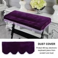thumbnail image 2 of Yosoo Pleuche Anti-dust Decorated Keyboard Cover for 61/88 Key Electronic Piano, Piano Anti-dust Cover,Electronic Piano Cover, 2 of 10