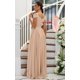 thumbnail image 5 of Vestido de dama de honor SOLODISH Chiffon A Line con hombros descubiertos, 22 W, 5 of 7
