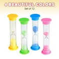 thumbnail image 4 of ArtCreativity 2-Minute PVC Sand Timers 3.5-inch Hourglass Timers Preschool Elementary Kids 12-pack Classroom Party Favors, 4 of 7