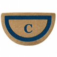 thumbnail image 1 of Nedia Home O2090C 22 x 36 Po Cadre Monophoto Bleu Robuste Tapis de Coco - Monogrammé C Demi-Rond, 1 of 1