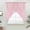 Pink, variant on White Geometric Swag Valances for Windows, Kitchen Curtains 36 Inch Length 2 Panels Set, Modern Minimalism Black Striped Lines Short Curtains for Small Windows Rod Pocket Cafe Curtains Drapes 28"x36"