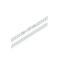 thumbnail image 2 of ADIRFINE 925 Solid Sterling Silver 5mm Curb Cuban Link Chain Necklace, 2 of 3