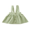 thumbnail image 1 of Bébé bébé Filles Sangle Velours Côtelé Ensemble Robe Robe Vêtements Bouton Solide Mini Robes, 1 of 6
