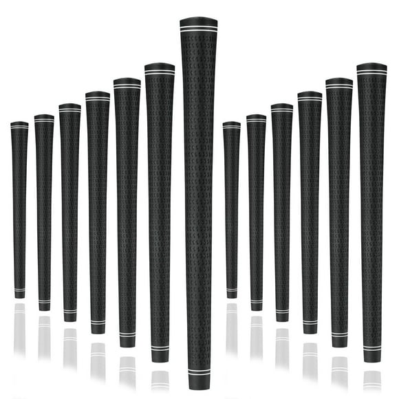 Karma Revolution Ensemble de Poignées de Golf, 13 Noir Taille Standard Sans Alignement Installation Facile Performance et Confort Style Velours