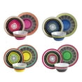 thumbnail image 1 of Gibson Almira 12 Piece Decorated Melamine Dinnerware Set, 4 Assorted Colors, 1 of 8