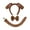 Coffee 3 piece set, variant on SDFGTstore Dog Costume Set Includes Headband Tail Nose Bowtie Skirt for Kid Dog Role Play Costume Set with Headband Tail Bowtie Nose Skirt