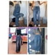 thumbnail image 4 of Jeans Peakpride para niñas, cintura elástica, pierna ancha, vaqueros holgados, 7-14 años, 4 of 9