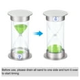 thumbnail image 4 of Uxcell 5 Minute Sand Timer, Sandy Clock, Count Down Sand Glass, Green Sands, 4 of 5