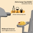 thumbnail image 5 of Clihome  HIPS Folding Patio Adirondack Chair with Pull-out Ottoman Grey, 5 of 5