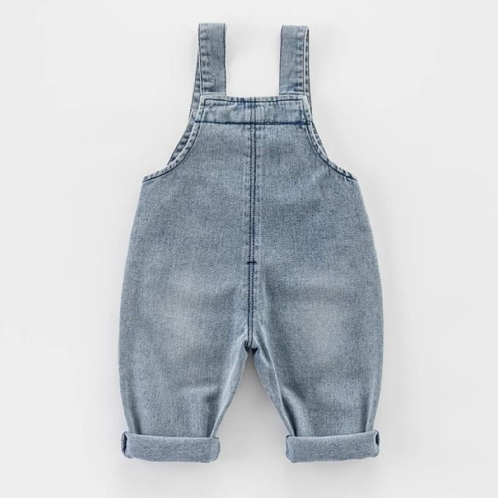 Salopette Denim Fille Enfant - Bretelles Réglables, Tissu Doux, Pour 3 à 8 Ans, Décontractée