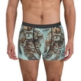thumbnail image 2 of KLL Astronauts On Lunar Mission Men's Cotton Boxer Briefs Underwear-Medium, 2 of 7