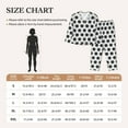 thumbnail image 3 of KLL Soccer Print Women's Long Sleeve Pajamas with Pants Sleepwear Loungewear 2 Set-Large, 3 of 7