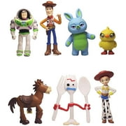 J&G Toy Story Woody Rex Lightyear Action Figure Kids Toy Gift Set of 7 | Woody Jessie Buzz set Lightyear Superheroes | Birthday Party Cake Topper Gift