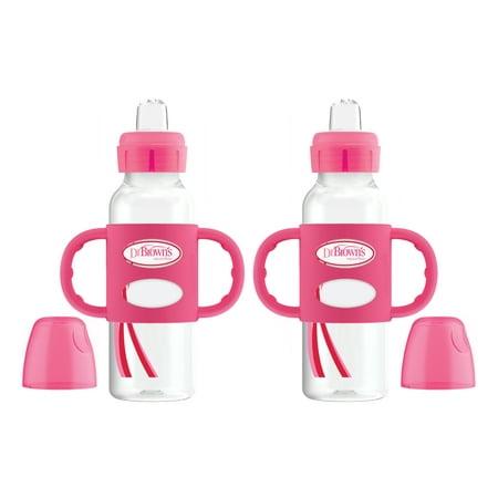 Dr. Brown's Narrow Sippy Bottle with Handles - 2PK