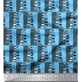 thumbnail image 1 of Soimoi Rayon Fabric Check & Leaves Artistic Print Fabric by Yard 56 Inch Wide, 1 of 1
