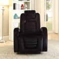 thumbnail image 6 of ACME Benjamin Standard Velvet Power Push Back Recliner with USB, Brown, 6 of 11