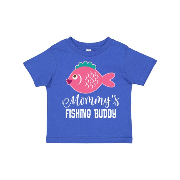 Inktastic Mommys Fishing Buddy Girls Girls Toddler T-Shirt